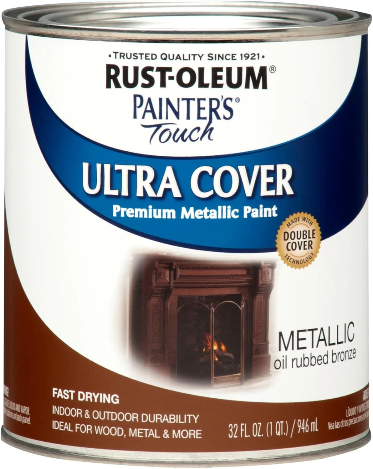 Rust-Oleum Painter's Touch Latex Brush-On Paint, Metallic Oil-Rubbed Bronze
