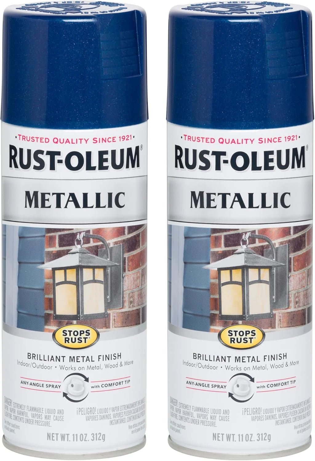 Rust-Oleum Stops Rust Metallic Spray Paint, Cobalt Blue
