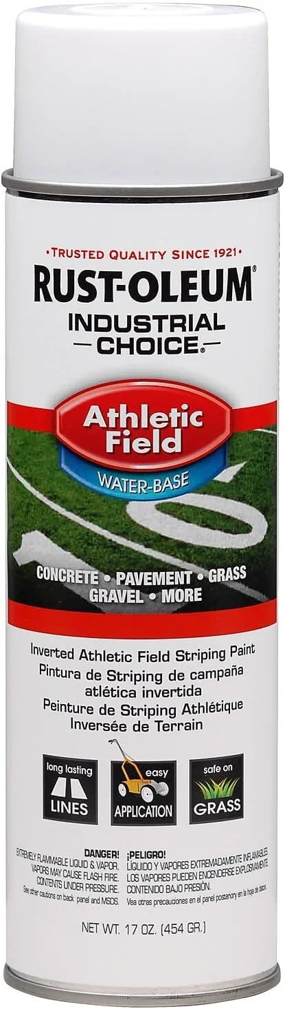 Rust-Oleum Athletic Field striping Marking paint, Water-Based, White, 1 Can