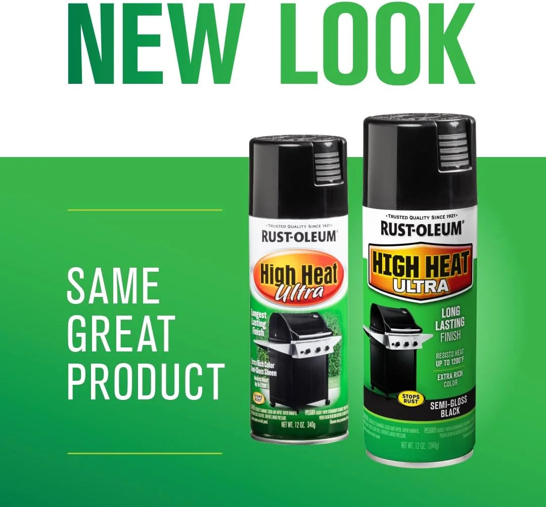 Rust-Oleum High Heat Ultra Semi-Gloss Black Spray Paint
