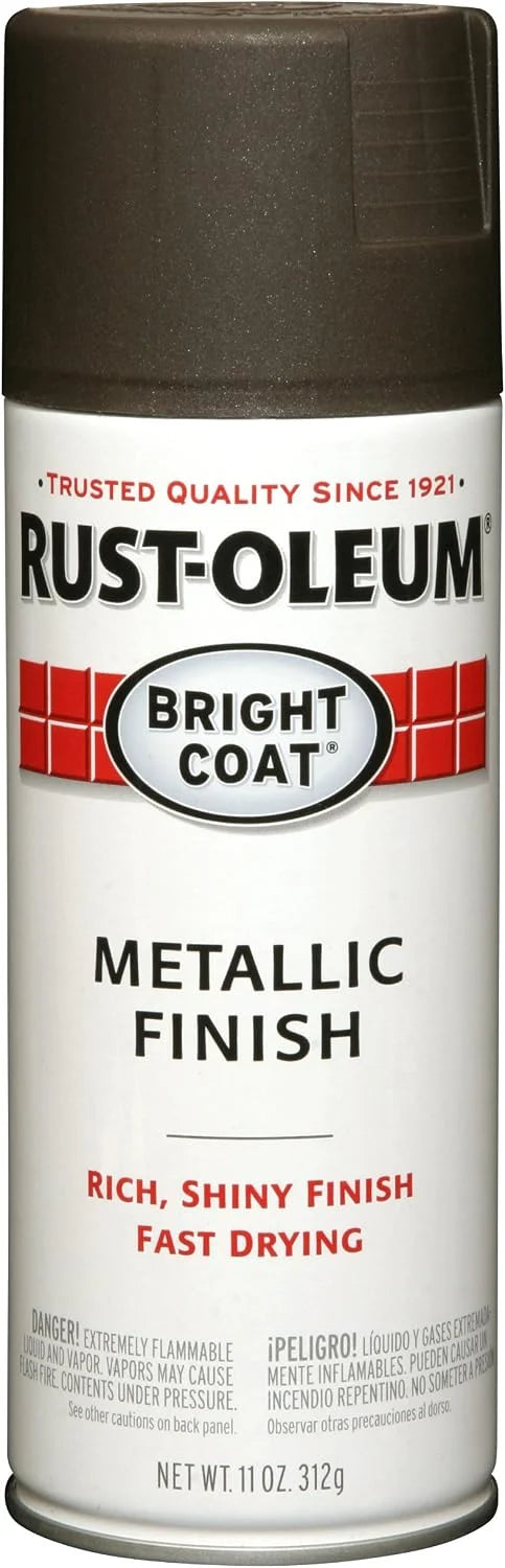 Rust-Oleum Stops Rust Bright Coat Metallic Spray Paint, Dark Bronze