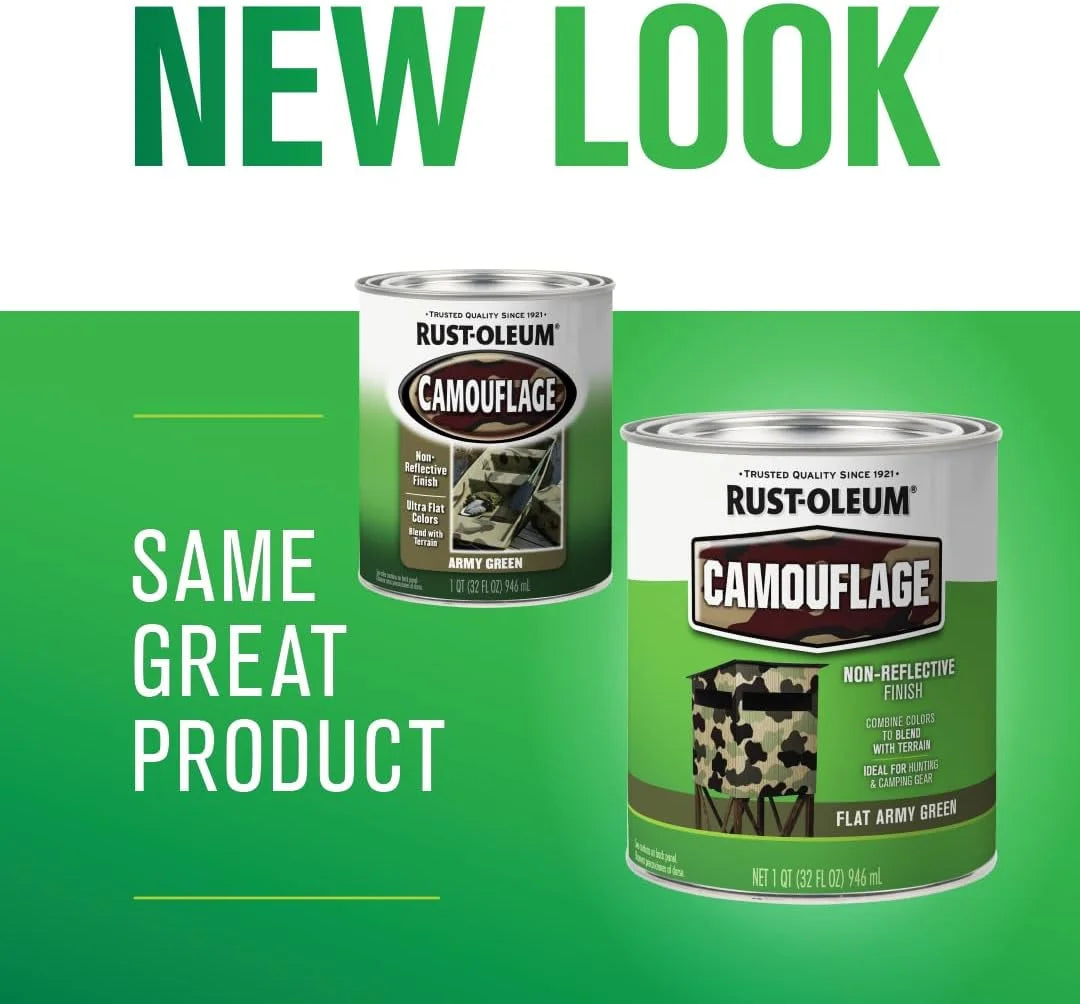 Rust-Oleum Camouflage Flat Army Green Paint