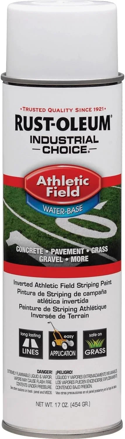 Rust-Oleum Athletic Field striping Marking paint, Water-Based, White, 1 Can