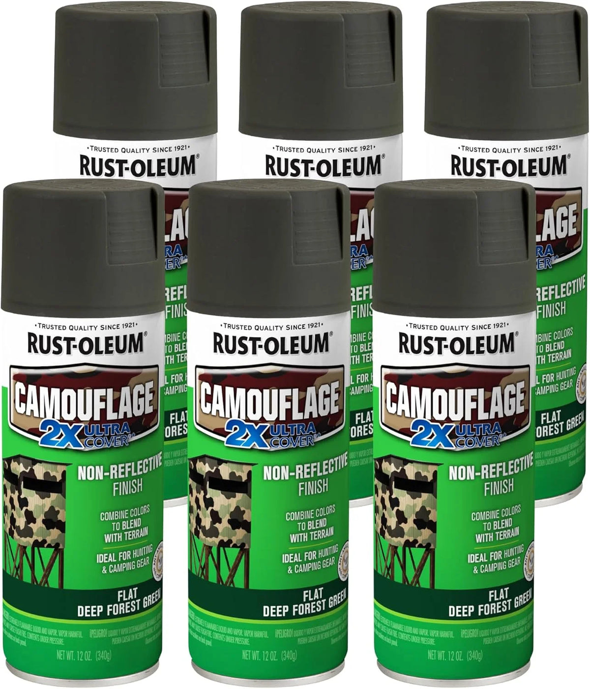 Rust-Oleum Camouflage 2X Ultra Cover Deep Forest Green Spray Paint
