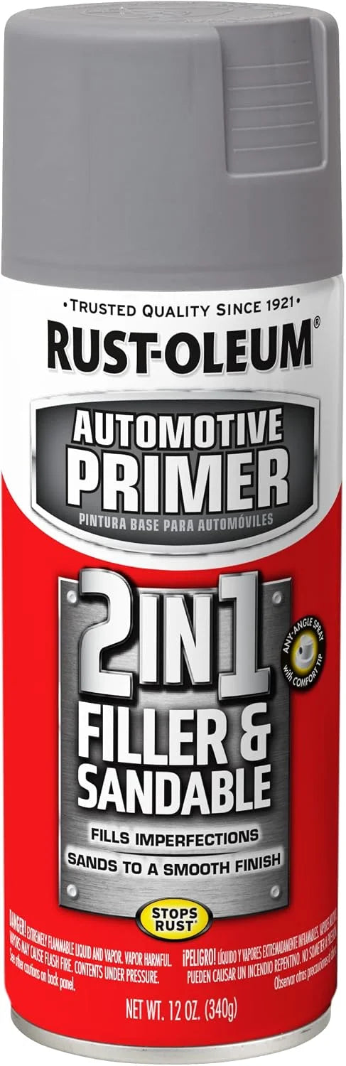 Rust-Oleum Automotive Stops Rust Filler & Sandable Spray Primer, Gray
