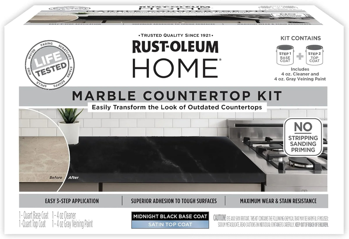 Rust-Oleum Home Marble Black Countertop Coating Kit