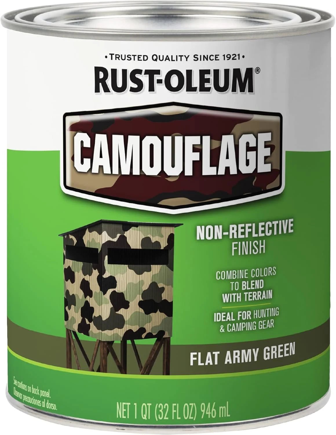 Rust-Oleum Camouflage Flat Army Green Paint